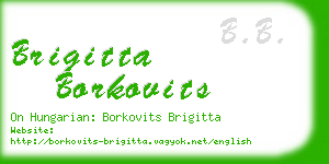 brigitta borkovits business card